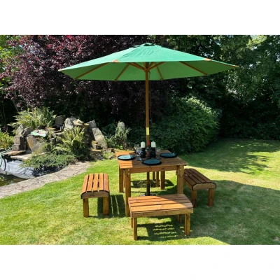 Image of Charles Taylor Knights Four Seater Table Set W1700 D1600 H800 Weight 56kg