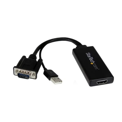 Image of StarTech.com StarTech VGA to HDMI Adapter with USB Audio