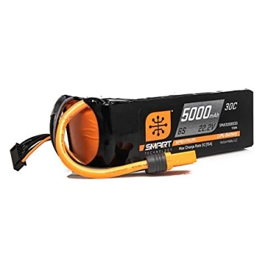 Image of Spektrum 22.2 V 5000 mAh 6S 30C Smart LiPo Battery: IC5, SPMX50006S30