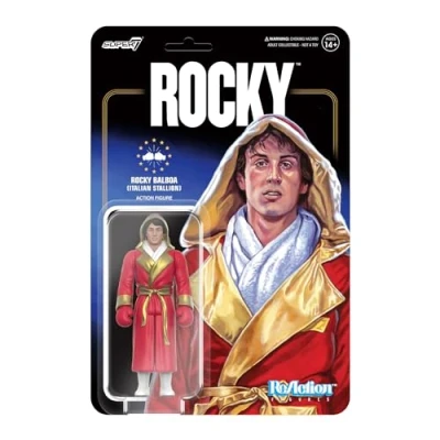 Image of SUPER7 Rocky Balboa (Italian Stallion) 3.75&quot; Action Figure Classic Movie Collectibles and Retro Toys