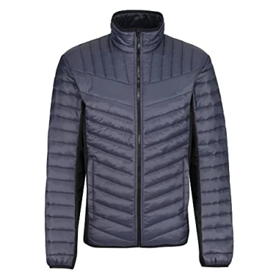 Image of Regatta Professional Men&#039;s Water repellent Tourer Hybrid Jacket Seal Grey Black, Size: 3XL