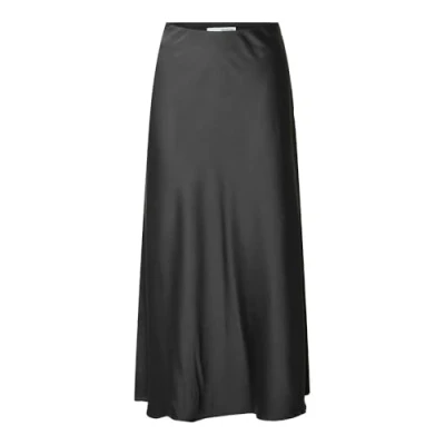 Image of SELECTED FEMME Women&#039;s Slflena Hw Midi Skirt Noos, Volcanic Ash, 16