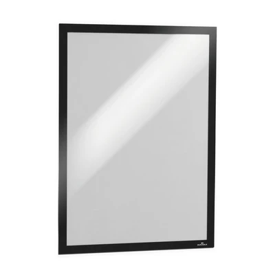 Image of Durable DURAFRAME Self Adhesive Magnetic Frame A3 Format In Black Pack of 2 Frames Document for Professional Internal Signage