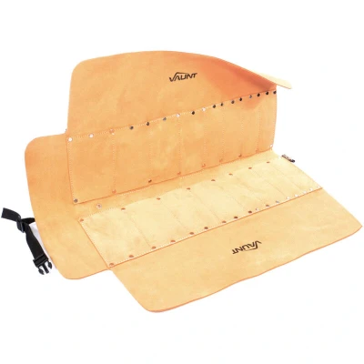 Image of Vaunt Suede Leather Chisel Roll 16 Pocket
