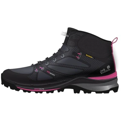 Image of Jack Wolfskin Women&#039;s Force Striker Texapore Mid W Hiking Shoe, Phantom Pink, 8.5 UK