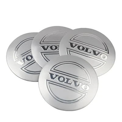 Image of FUWUDI 4 Pcs Wheel Center Cap Sticker for Volvo 56mm, Trim Sticker, Badge Emblem Decal, Hub Caps Stickers, Stickers