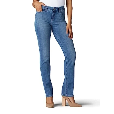 Image of Lee Women&#039;s Flex Motion Regular Fit Straight Leg Jean, Juniper, 16 Short