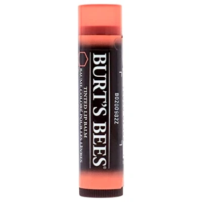 Image of Burt&#039;s Bees 100% Natural Moisturising Tinted Lip Balm, Zinnia with Shea Butter and Botanical Waxes, 4.25g