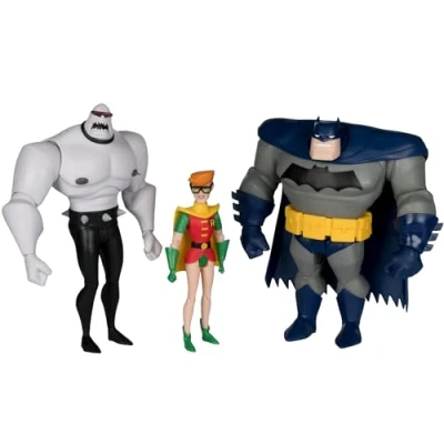Image of McFarlane The New Batman Adventures Mutant Leader &amp; Robin 3pk (Legends of Dark Knight) Gold Label Toys