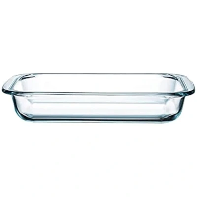 Image of Glass Baking Dish for Oven, Oven Rectangular, Lasagne Dish, Proof Baking, Roasting Rectangular Oblong Casserole (1pcs l 3.5L)