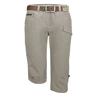 Image of G.I.G.A. DX GS 35 WMN PNTS 38200 000 Women&#039;s Casual Capri Trousers with Belt/Short Light Sand EU 40 (UK 12)