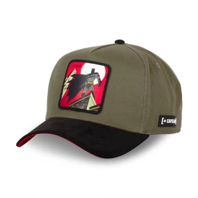 Image of Capslab Batman DC Suede Brown Black Adjustable Snapback Cap