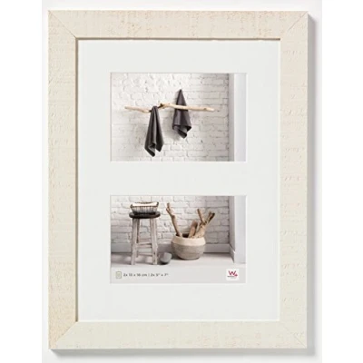 Image of Walther Design HO252W Home picture frame, 2X 6 x 8 inch (2X 15 20 cm), cream white