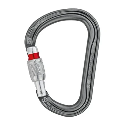 Image of Petzl M36A SL WILLIAM Asymmetrical Large Capacity Aluminium Carabiner, Size: Screw Lock, Grey