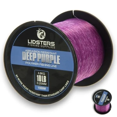 Image of Lidsters DEEP PURPLE Polymer Carp Coarse Fishing Line Abrasion Resistant (10LB (4.8kg))