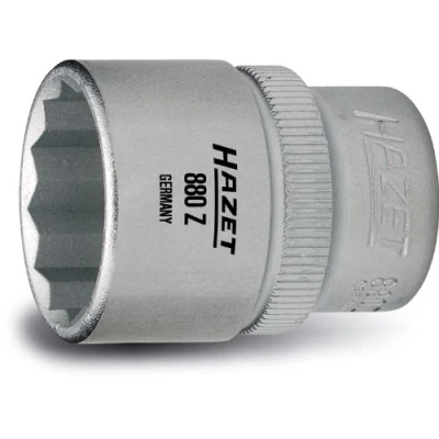 Image of 547014, ASE46835300000 Socket HAZET 880Z 19 DIN3124, ISO2725 1 Chrome Vanadium Steel Knurled
