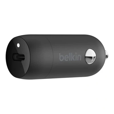 Image of BELKIN 20 W USB Type C Car Charger, Black