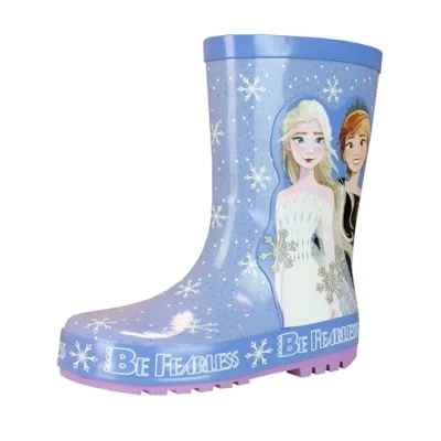 Image of Disney Girls Wellington Boots Frozen Blue 10