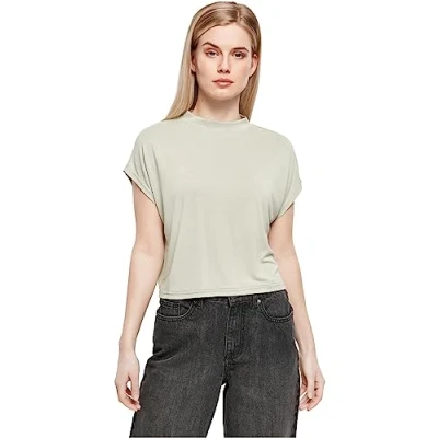 Image of Urban Classics Women&#039;s Ladies Modal Short Tee T Shirt, softsalvia, 4XL