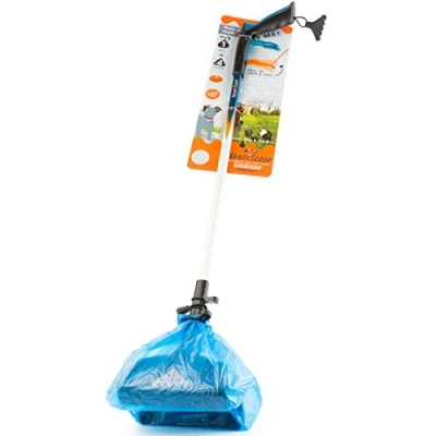 Image of HandiScoop Easy Reach Dog Pooper Scooper with Long Handle and Squeeze Trigger 85cm/33. Handheld Poo Picker, Lightweight Animal Waste Picker for Dogs Cats, Outdoor Garden Litter Grabber