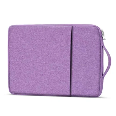 Image of 11.6 inch Tablet Sleeve Bag Carrying Case Canvas Cover for Samsung Galaxy Tab A9+ S9 S8 S7 11, FE 10.9, FE+ S9+ S8+ S7+ Plus 12.4, Fire Max iPad 10.2 10.9 Air (Purple)