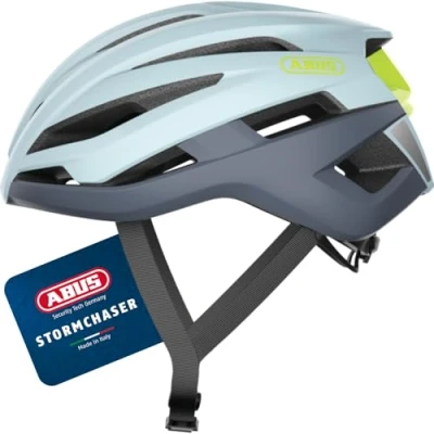 Image of ABUS StormChaser Racing Bike Helmet Lightweight and Comfortable Bicycle for Professional Cycling Women Men Grey, Size L