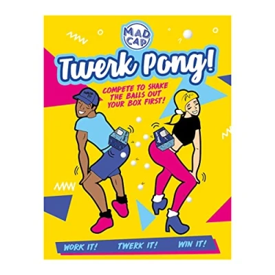 Image of Fizz Creations Twerk Pong The Hilarious Party Game to Get Your Booty Shaking! Family Games. Compete With Friends. Funny Novelty Great Hen Team Building Group