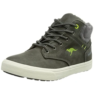 Image of KangaROOS Women&#039;s KAVU X Sneaker, Steel Grey Lime, 3.5 UK