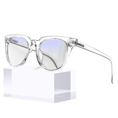 Image of KANASTAL Clear Glasses Womens Blue Light Blocking for Computer Screen Gaming Anti Bue Filter Bluelight White Frame Transparent Lens