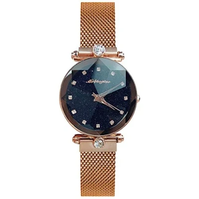 Image of RORIOS Women Watches Waterproof Analogue Quartz Starry Sky Dial with Stainless Steel Mesh Strap Fashion Dress Ladies Wrist