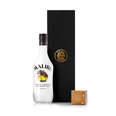 Image of Malibu Original Rum Liqueur 70cl &amp; Chocolate Truffle Gift Box