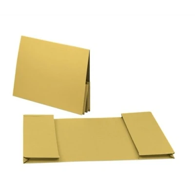 Image of Guildhall Legal Wallet Double Pocket Manilla 315gsm 2x35mm Foolscap Yellow Ref 214 [Pack 25]
