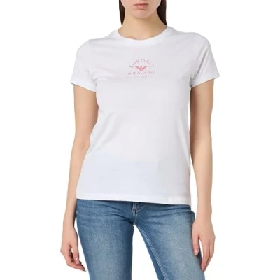 Image of Emporio Armani Women&#039;s Iconic Stretch Cotton Logoband Loungewear T Shirt, White, S