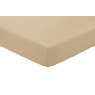 Image of Amigozone Extra Deep 16&quot;(40cm) Non Iron Percale Pollycotton Fitted Sheets (Single, Latte)