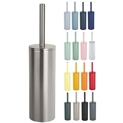 Image of Spirella Nyo Steel Brushed Toilet Brush, Silver