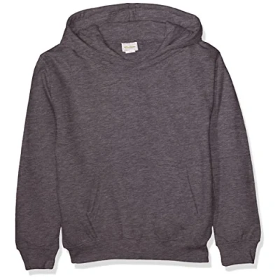 Image of AWDis Boy&#039;s Kids Hoodie, Grey (Charcoal), X Large