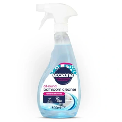 Image of Ecozone 3 in 1 Bathroom Cleaner, 500ml, Removes Stubborn Limescale, Leaves Showers Sparkling