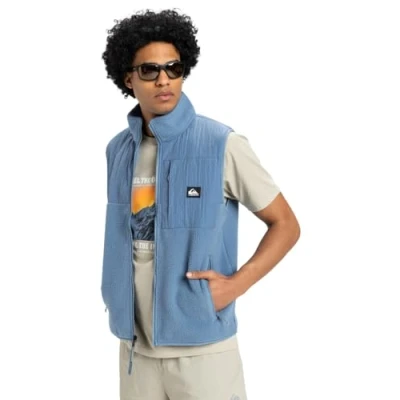 Image of Quiksilver Fleece with zipper CLEAN COAST GILET Men Blue L