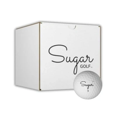Image of Sugar Golf Pure 27 Balls 3 Piece, Premium Urethane White