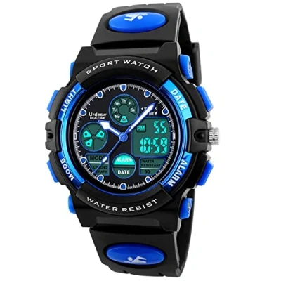 Image of Urdesw Kids Digital Waterproof Watches for 6 15 Year Old Boys Electronic Toys Games Teen Birthday Presents Gift Girls