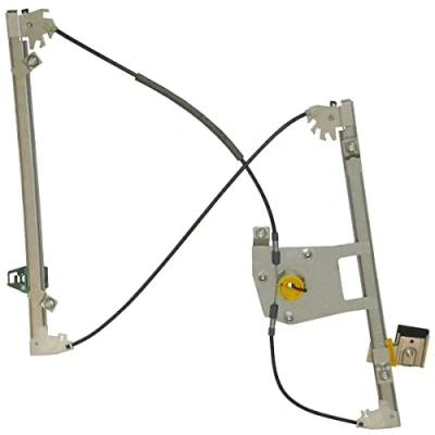 Image of 9673155280, 9816402580 Window regulator VALEO 851206 Left Front electric without motor with comfort function PEUGEOT: 208 I Hatchback