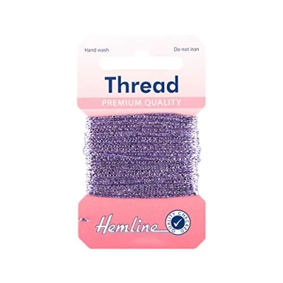 Image of 10m Lilac Glitter Thread for Crafts Twine Cord &amp; Elastic