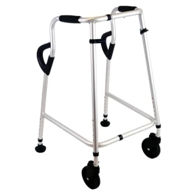 Image of Walk Safe® The Most Significant Walking Frame Design Innovation in 70 Years, Doubles Stability When Turning. Adjustable Height &amp; Width by NRS Healthcare Large