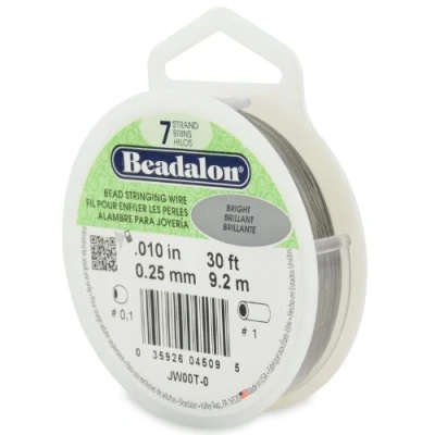 Image of Beadalon 7 Beading Wire 0.010&quot; (0.25mm) Multicoloured