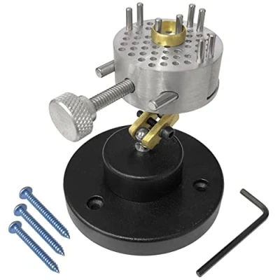 Image of STEEL WORK HOLDER CLAMP BASE TOOL VICE ENGRAVER PEG JEWELLER CRAFT WATCH