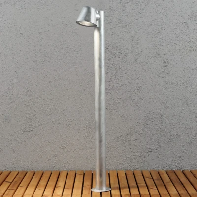 Image of Trieste Outdoor Modern Short Bollard Galvanized Steel, IP44