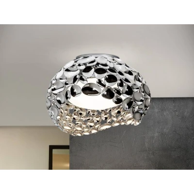 Image of Narisa 5 Light Flush Ceiling Chrome, G9