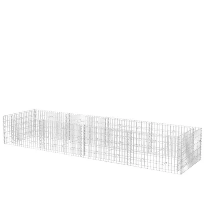 Image of vidaXL Gabion Raised Bed Steel 360x90x50 cm