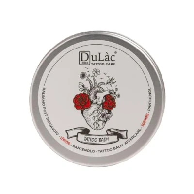 Image of Dulàc Tattoo Balm, Soother, Moisturiser Butter Rich in Panthenol (5%), Calendula, Shea Butter, Soothes and Repairs The Skin with Natural Active Ingredients for Aftercare