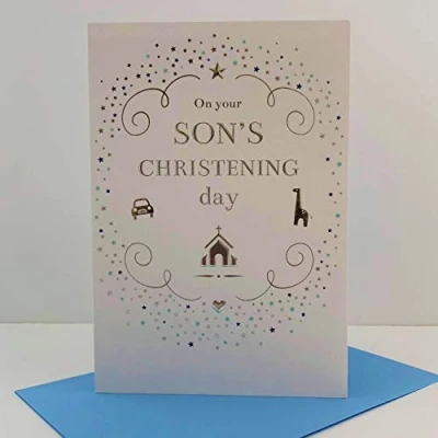 Image of ICG On Your Son&#039;s Christening Day Card